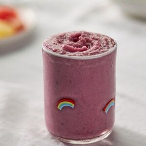 NWT Anthropologie Icon Juice Glass Rainbow